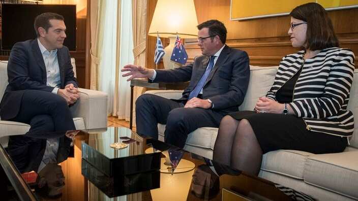 Victorian Premier Daniel Andrews and Victorian Minister Jenny Mikakos met with Prime Minister of the Hellenic Republic, Alexis Tsipras. 