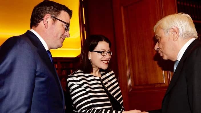Victorian Premier Daniel Andrews and Minister Jenny Mikakos met with the President of the Hellenic Republic Prokopis Pavlopoulos. 