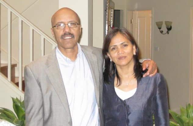 Dr Desalegne Ayallew (Fasika's Father - L), and Susan Ayallew (Fasika's mother - R)