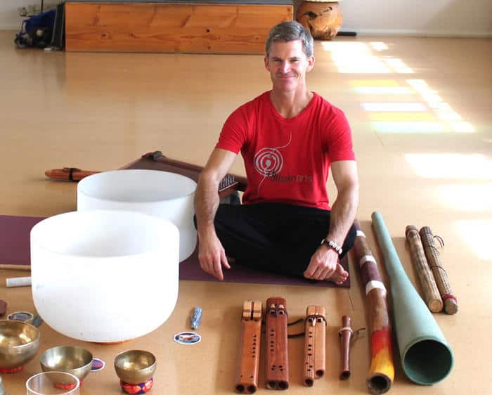 Julian Silburn was taught didgeridoo techniques by elders in Arnhem Land.