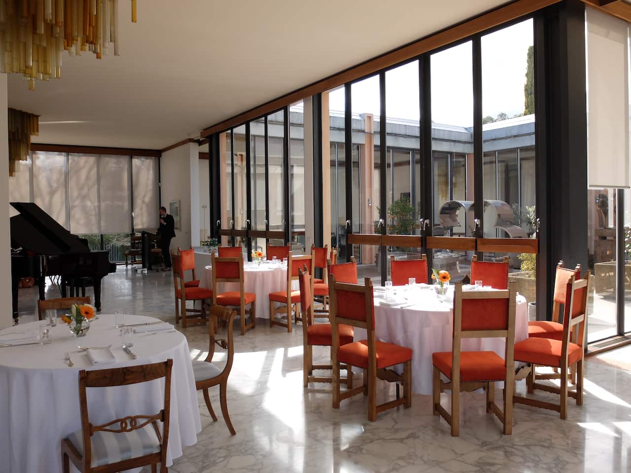 A pic of the interior of the Embassy of Italy in Canberra