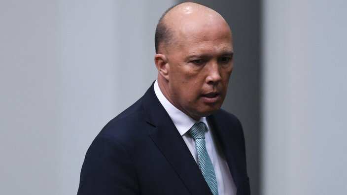 Aliyekuwa waziri wa mambo ya ndani, na mgombea wa wadhifa wa waziri mkuu Peter Dutton