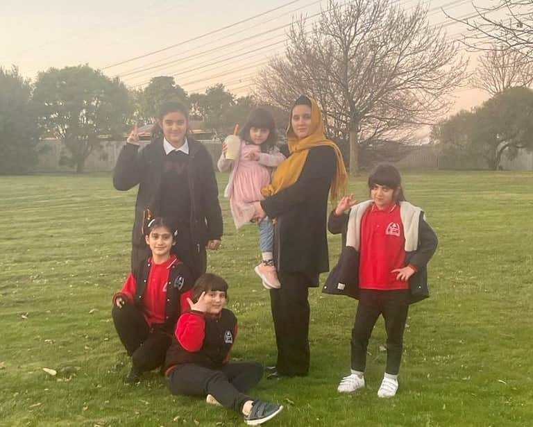 Qamaria and her five daughters are making a new life in Australia.