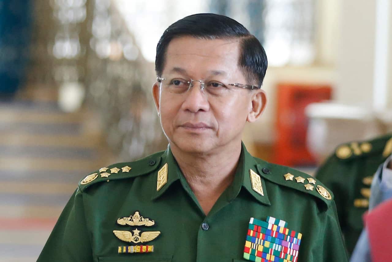 Myanmar senior general Min Aung Hlaing.