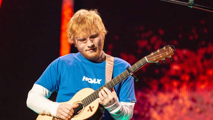 Ed Sheeran at Miller Park on October, 24 2018, in Milwaukee, Wisconsin (Photo by Daniel DeSlover/Sipa USA).