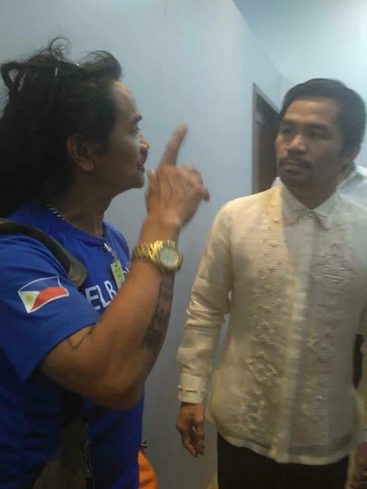 Elmer Bedia with Sen Manny Pacquiao