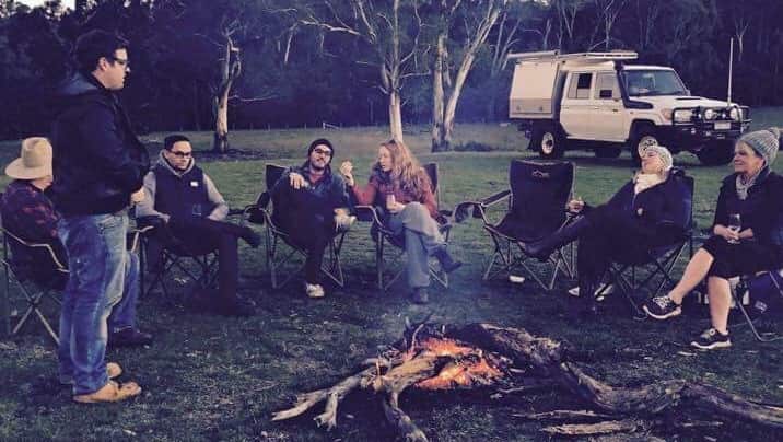 Erin and Hossam with family and friends