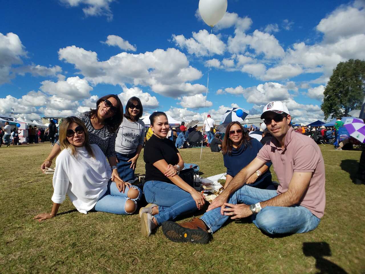 Crowd pose for posterity