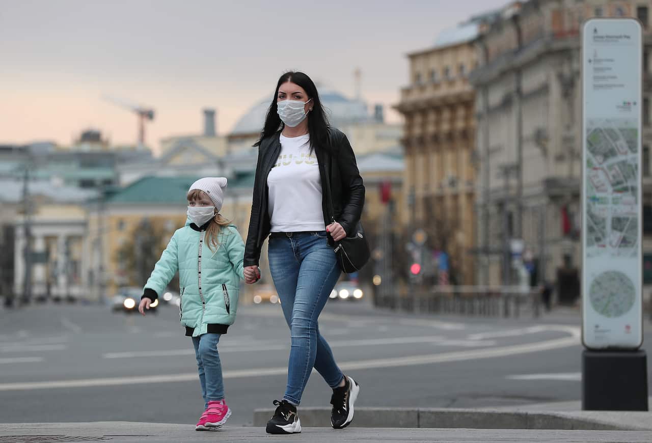 A strict lockdown has been imposed in Moscow.