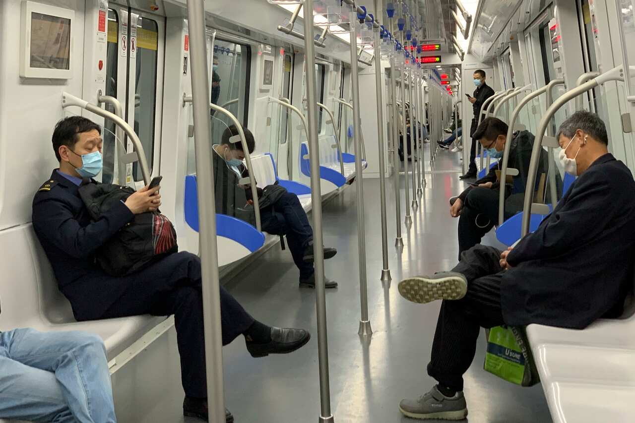 the subway in Hefei, china