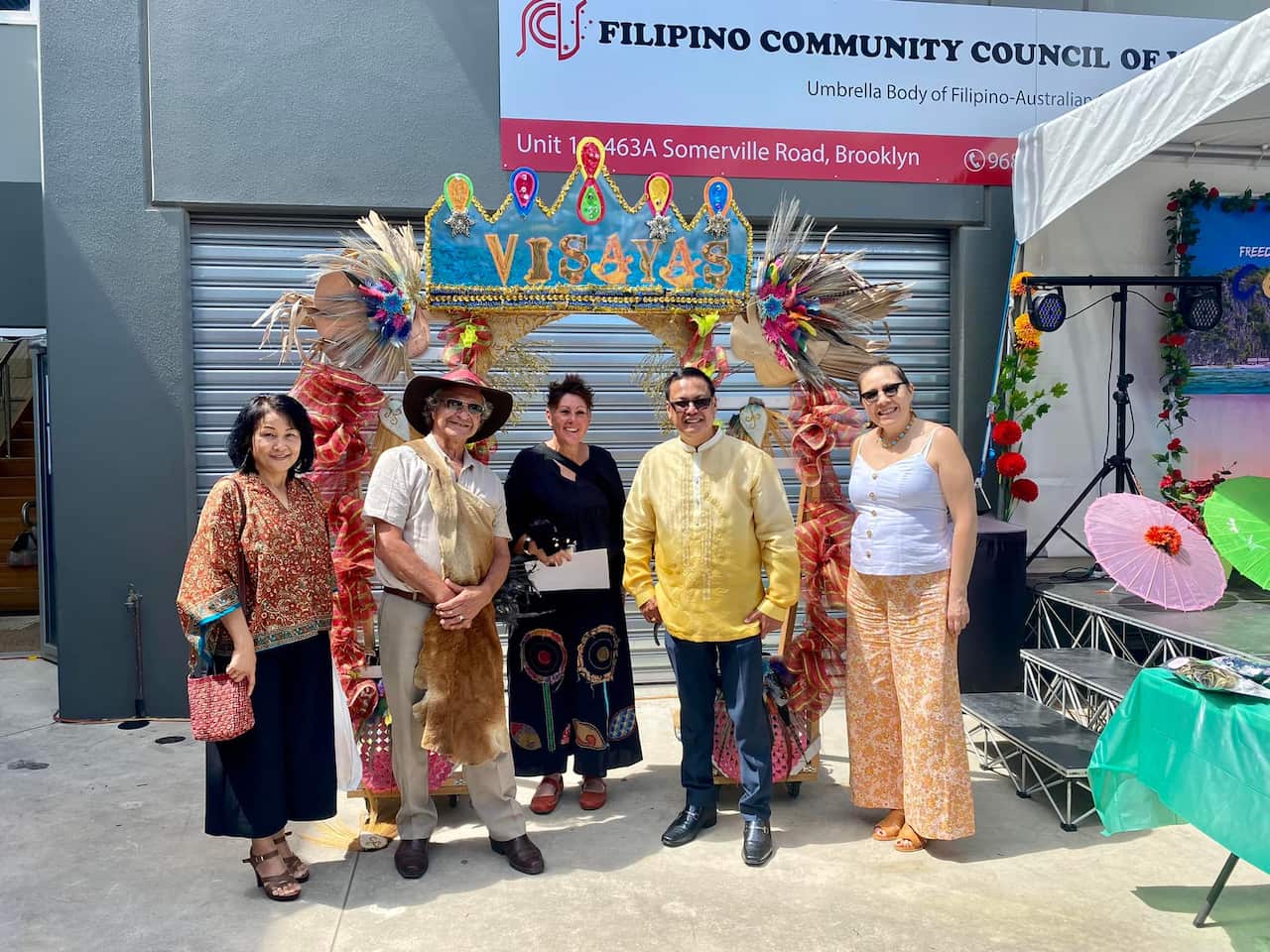 Leaders and guests in Freedom Day Festival