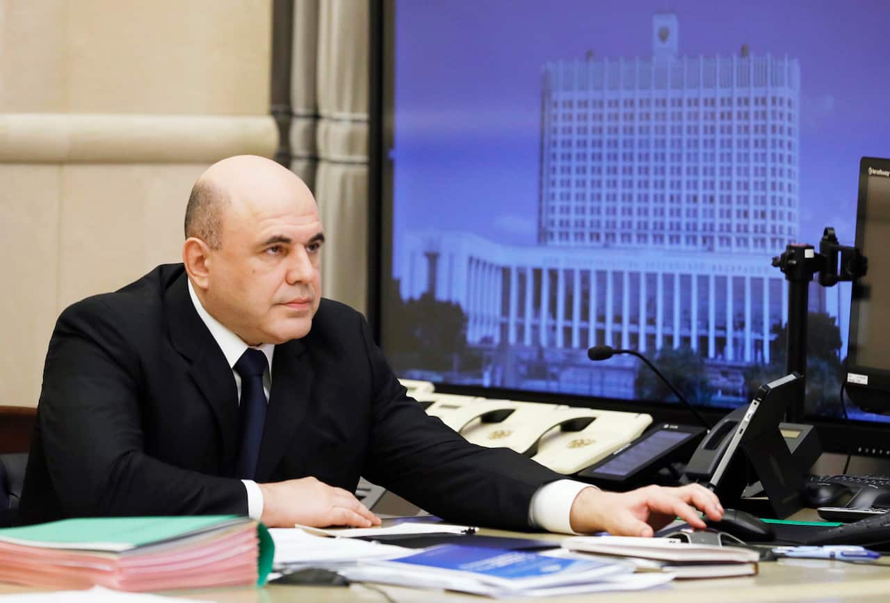 Russian Prime Minister Mikhail Mishustin (AAP)