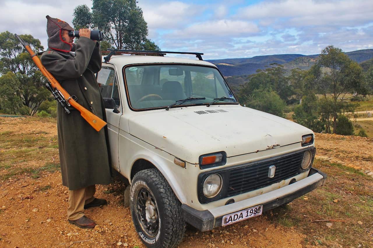 Vlad Balashov and his 1983 Niva at Australian Balashiha.