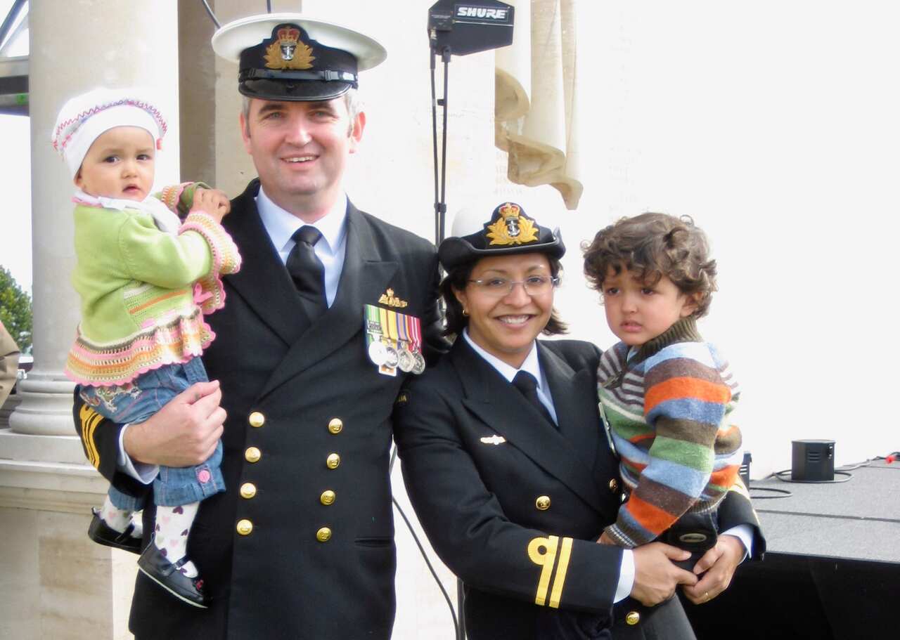 Kamala Sharma Wing with her family