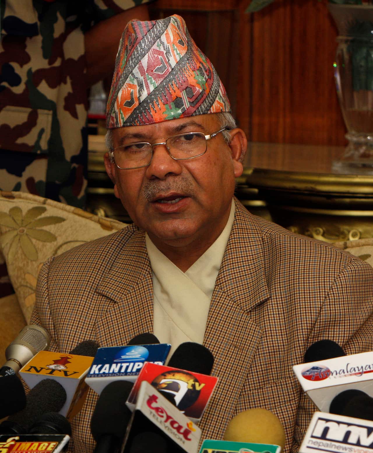 Nepal's former Prime Minister Madhav Kumar Nepal.