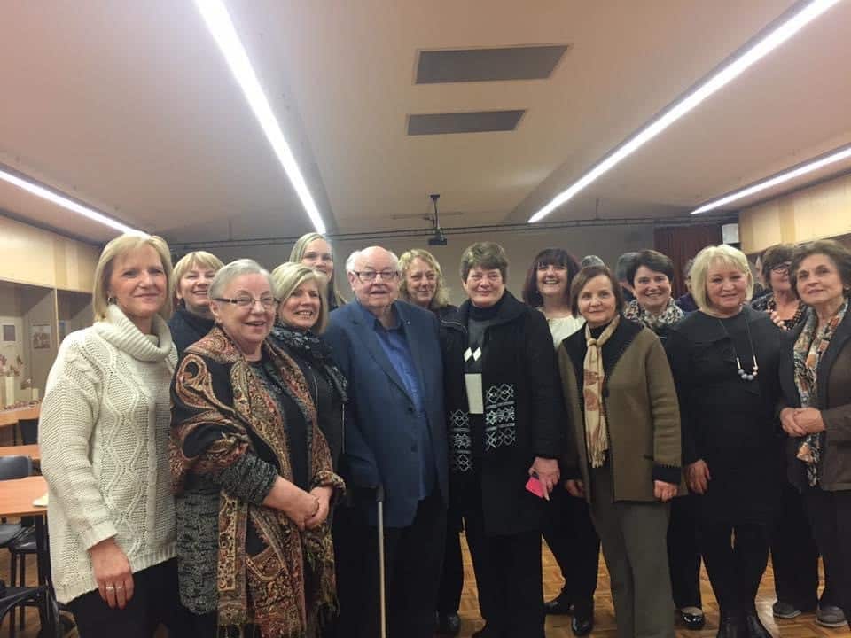 Fr Bob Maguire and  the ladies of the Ukrainian Catholic Women’s League Australia.