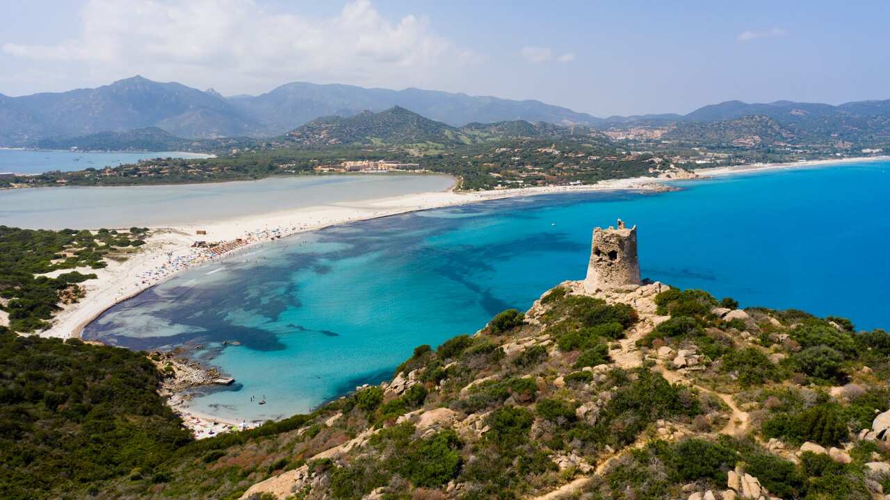 Aerial view of Porto Giunco