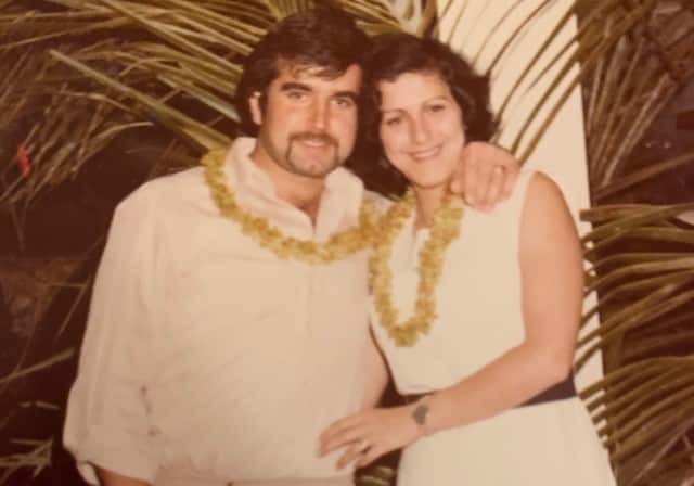 Giotto De Grazia with his wife in 1978.