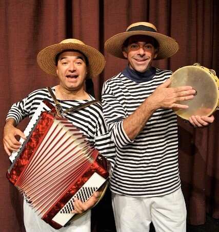 Giovanni Margio and Antonio Mazzella on stage