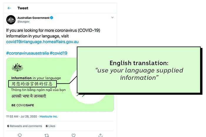 Federal Government used Google Translate for COVID-19 messaging aimed at multicultural communities