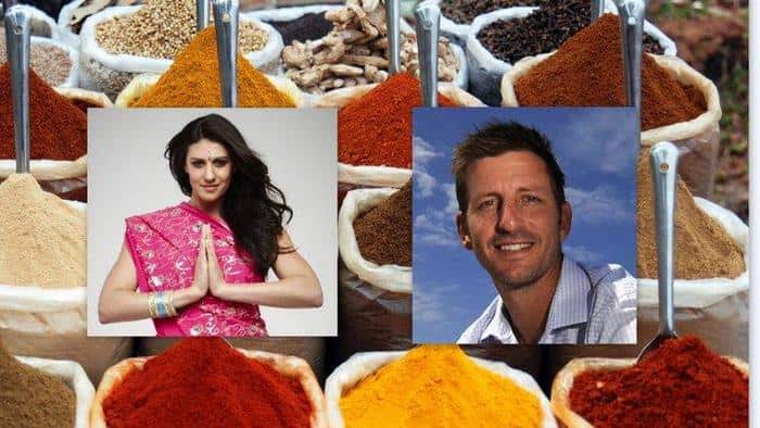 Stephanie Rice and Michael Kasprowicz Cook Curry