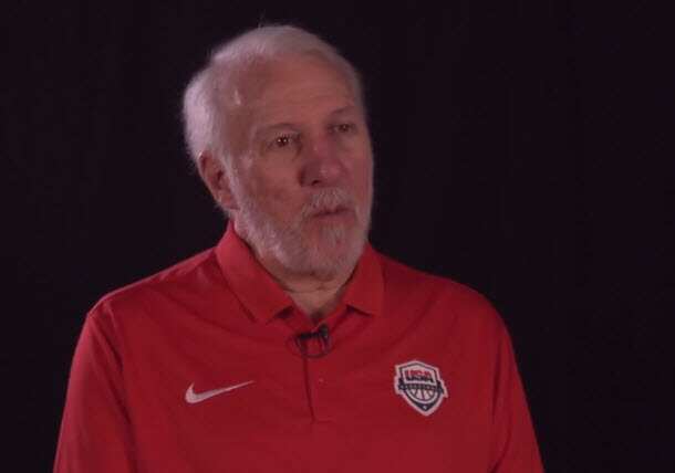 USA Basketball Team head coach Greg Popovich