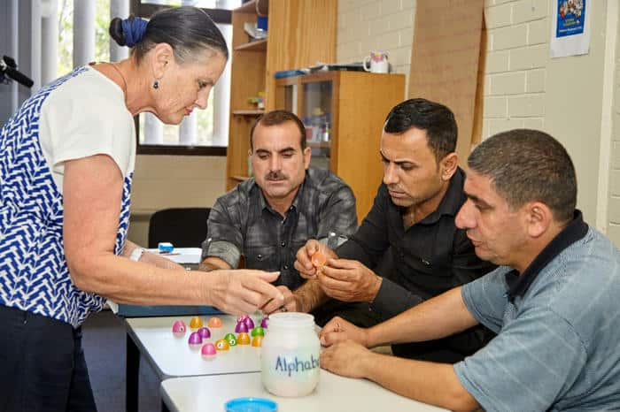 teacher and students