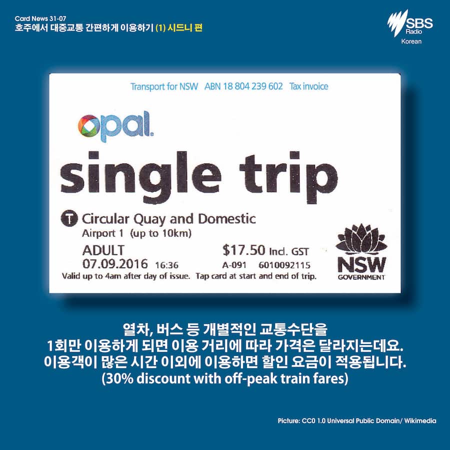 Card News Planning your trip with Opal card in Sydney SBS Korean