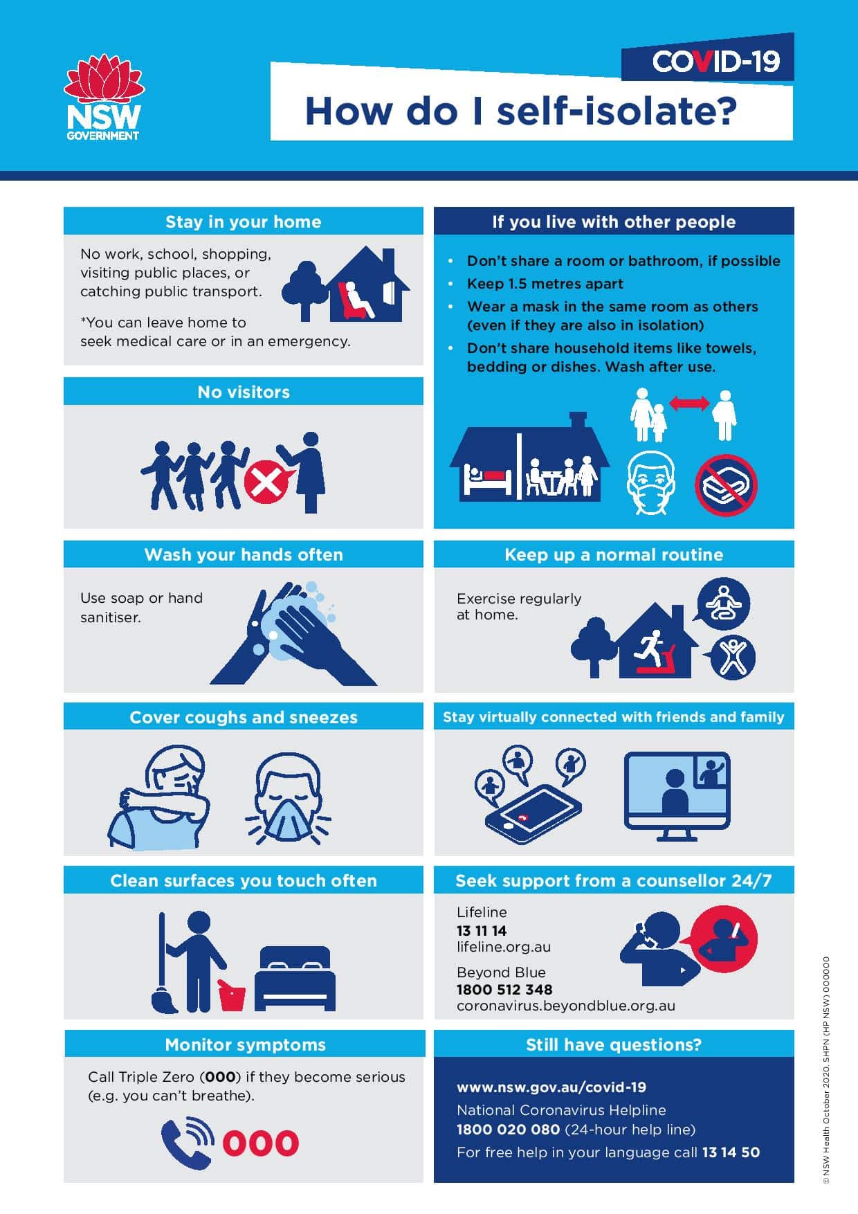 How do I self isolate