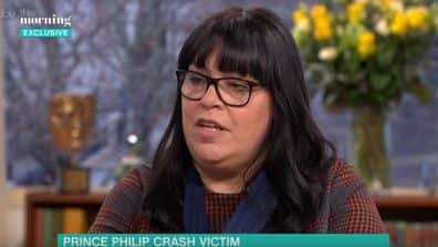 Emma Fairweather appeared on British TV show This Morning on Monday after being involved in the crash with Prince Philip