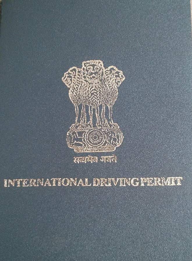 International Driving Permit issued to an Indian citizen.