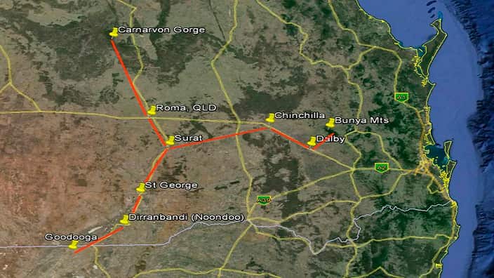 Star map routes