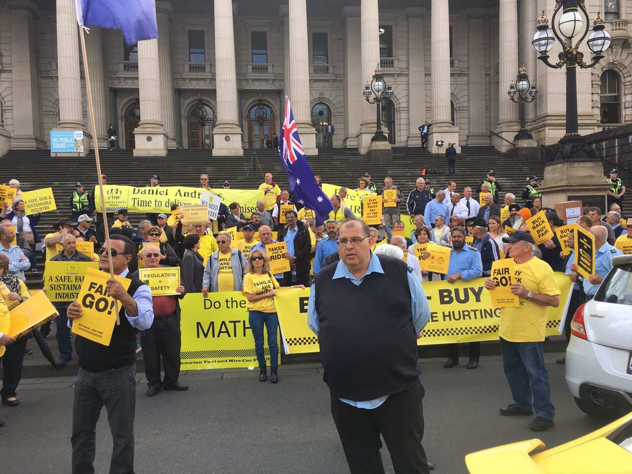 Melbourne taxi protest
