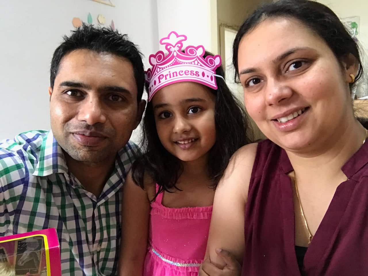 Amrit Sidhu with his family