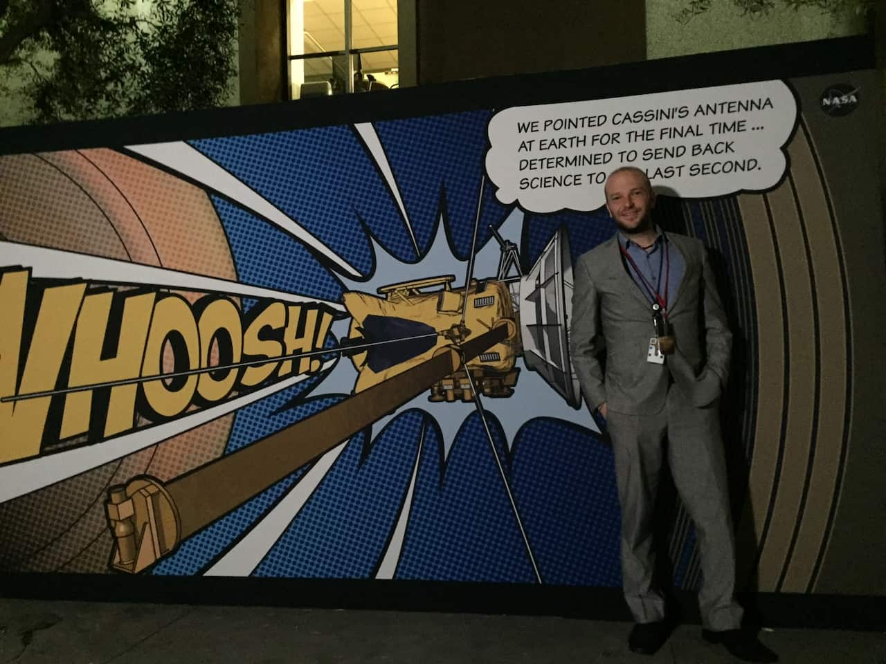 Chris Roumeliotis at the final Cassini event