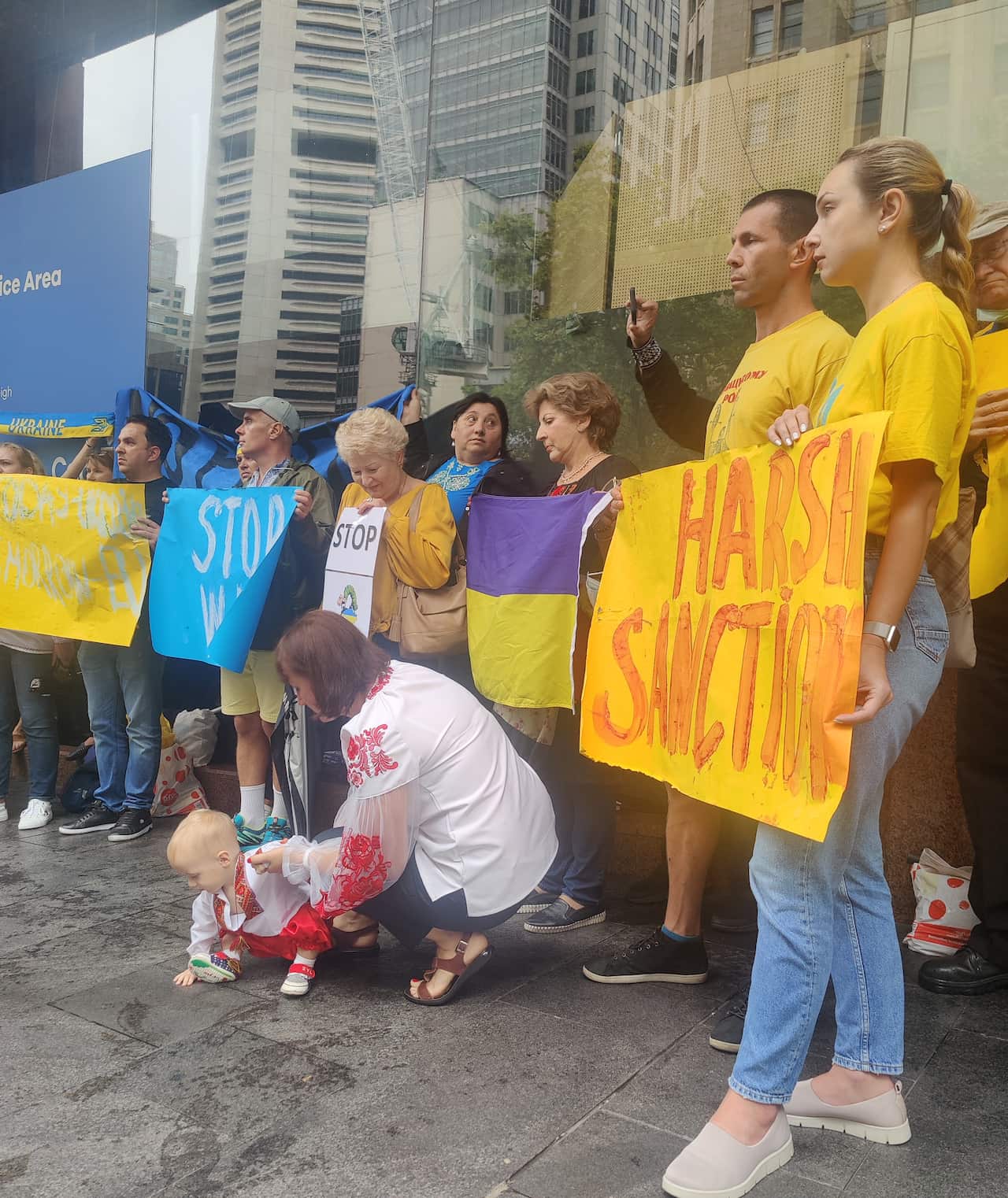 Rally in support of Ukraine, Sydney, 25.02.22