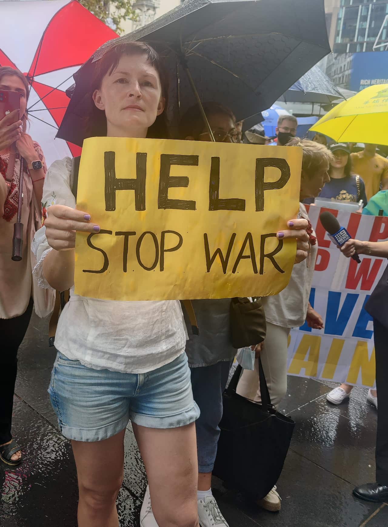 Rally in support of Ukraine, Sydney, 25.02.22