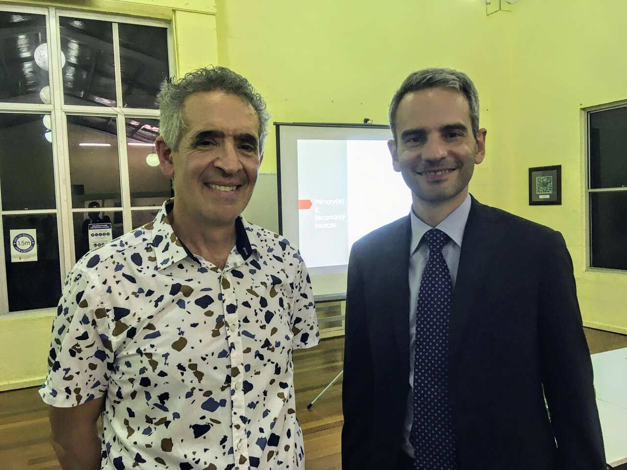 Mario Bono with the Italian Consul in Queensland