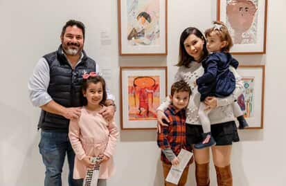 Micaela Psomadelis and her family