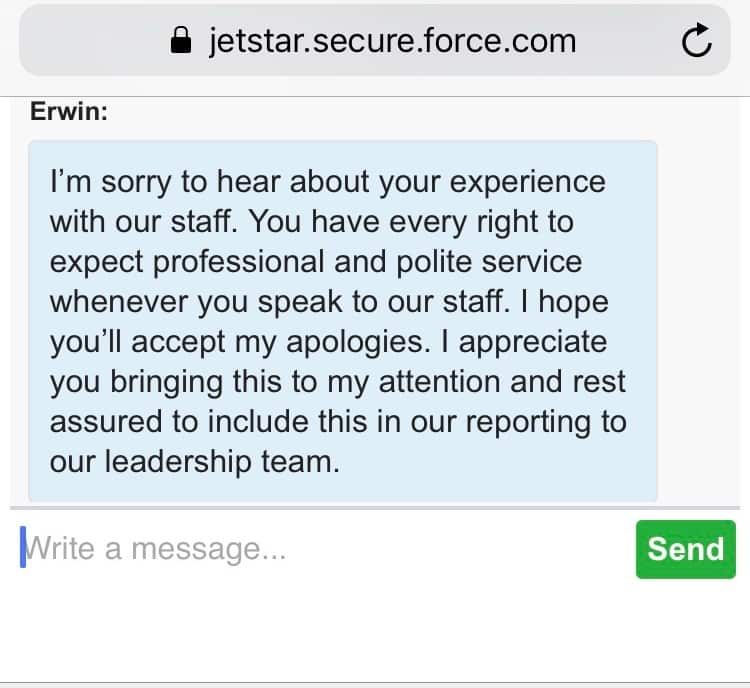 Jetstar abuse