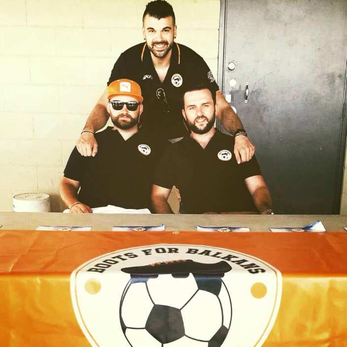 The team from Boots for Balkans