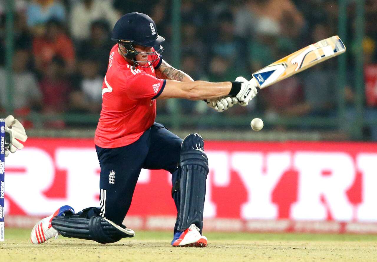 England's Jason Roy bats during their ICC Twenty20 2016 Cricket World Cup semifinal match against New Zealand at the Feroz Shah Kotla Cricket Stadium in New Delhi, India, Wednesday, March 30, 2016. (AP Photo/Manish Swarup)