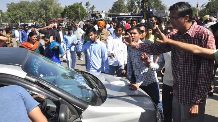 Jat Community Members Protest, Demand Reservation In Government Services