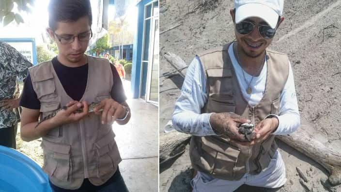 Javier Anguiano como voluntario en el grupo COBEA.