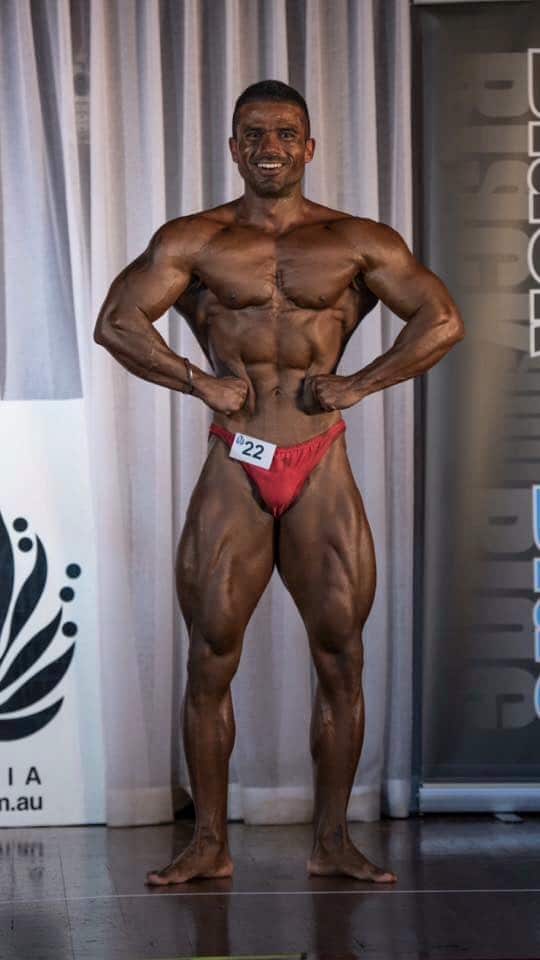 Kamaldip Kahma at the Bodybuilding Championship
