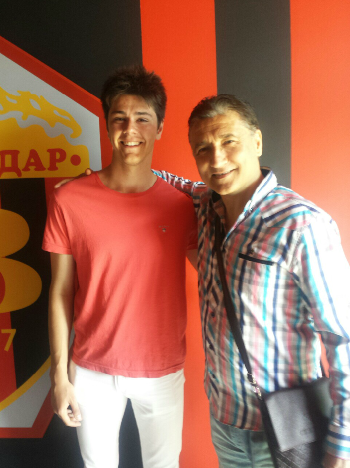 Christopher kaev with Darko Pancev