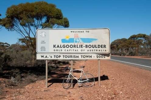 Road signage for Kalgoorlie