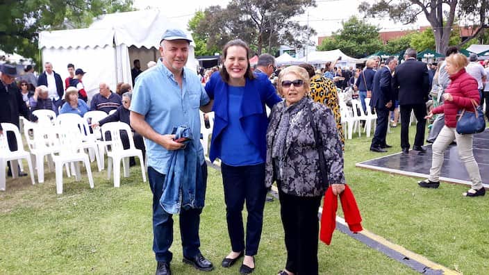 Minister for Jobs, Industrial Relation and Industrial Relations and Women, Kelly O'Dwyer at the 2018 Oakleigh Glendi Festival
