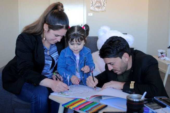 Khalid Adi and family in Armidale
