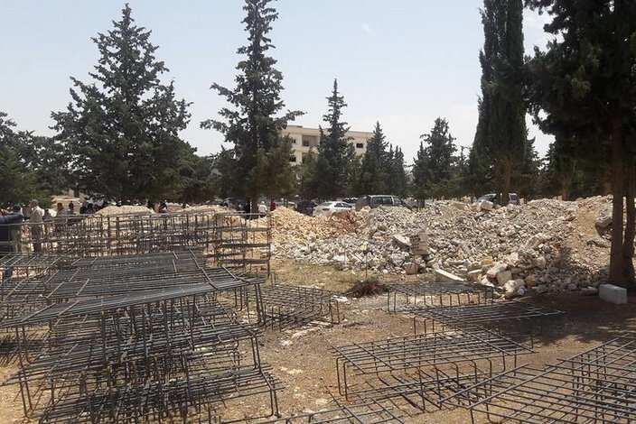 construction site in Koban's public park